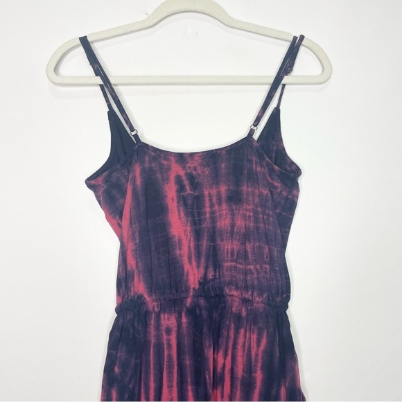 Sundry Wrap Front Spaghetti Strap Jumpsuit in Navy & Sailor Red - Picture 11 of 13